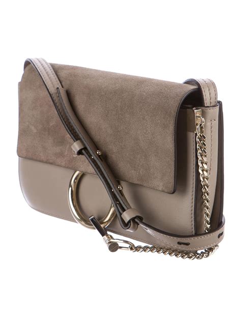 chloe faye small berry|Small Faye Leather & Suede Shoulder Bag .